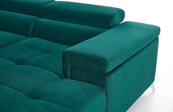 Colțar lemn masiv Formă U Extensibil Linde 345x202cm Personalizabil