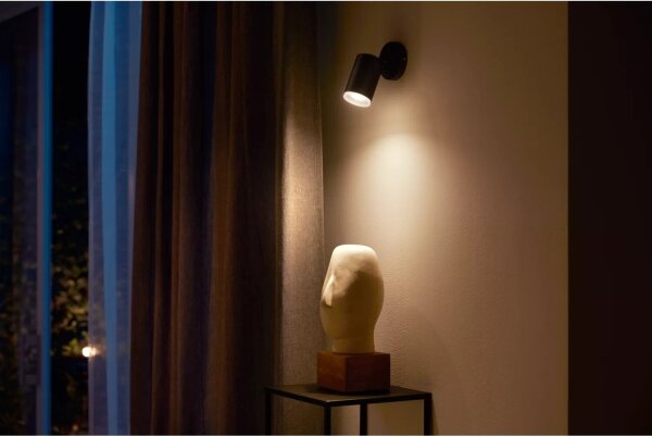 Philips Hue FUGATO LED RGBW spot 1xGU10/4,2W/230V negru dimabil