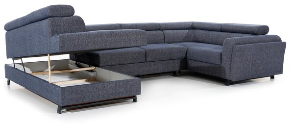 Colțar lemn masiv Formă U Extensibil Amira 330x190cm Personalizabil