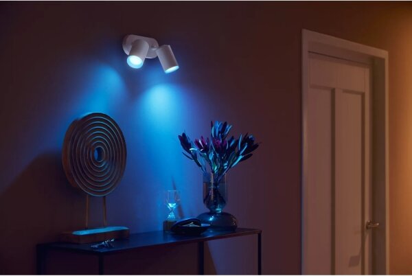 Spot LED RGBW dimabil Philips Hue FUGATO 2xLED/5,5W/230V alb