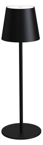 Lampă de birou LED reîncărcabilă, dimerizabilă, 4W, 4000 mAh, 3000/4000/5500K, IP44, neagră