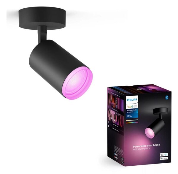 Philips Hue FUGATO LED RGBW spot 1xGU10/4,2W/230V negru dimabil