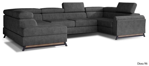 Colțar lemn masiv Formă U Extensibil Amira 330x190cm Personalizabil
