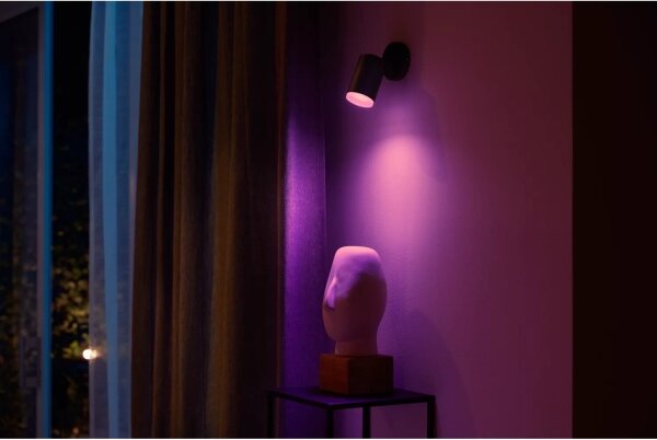 Philips Hue FUGATO LED RGBW spot 1xGU10/4,2W/230V negru dimabil