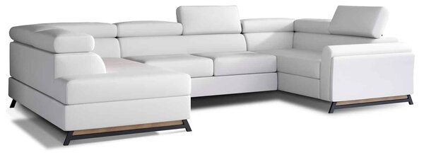 Colțar lemn masiv Formă U Extensibil Amira 330x190cm Personalizabil
