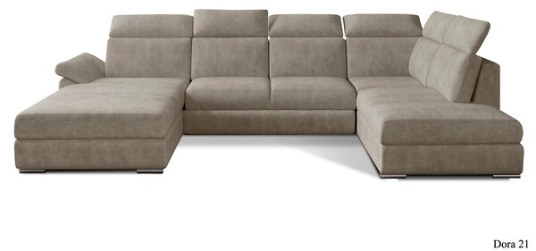 Colțar lemn masiv Formă U Extensibil Erik 330x210cm Personalizabil