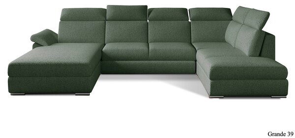 Colțar lemn masiv Formă U Extensibil Erik 330x210cm Personalizabil