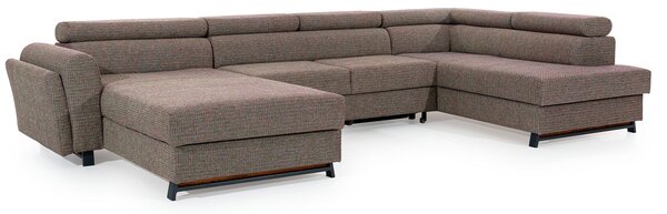 Colțar lemn masiv Formă U Extensibil Joy 370x190cm Personalizabil