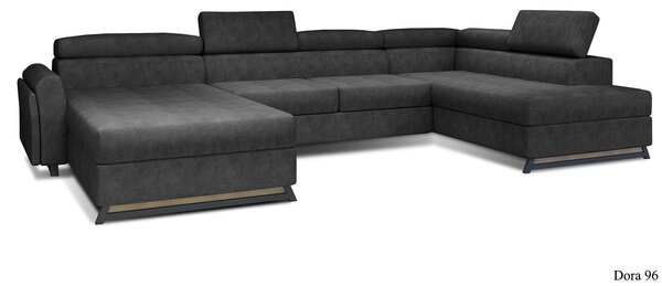 Colțar lemn masiv Formă U Extensibil Joy 370x190cm Personalizabil