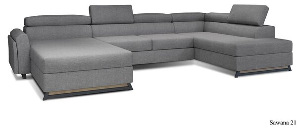 Colțar lemn masiv Formă U Extensibil Joy 370x190cm Personalizabil