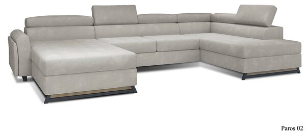 Colțar lemn masiv Formă U Extensibil Joy 370x190cm Personalizabil