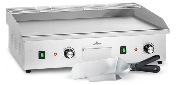 Klarstein Grillmeile 4400, grătar electric, Plancha, 2x2200W, placă de grătar din oțel inoxidabil
