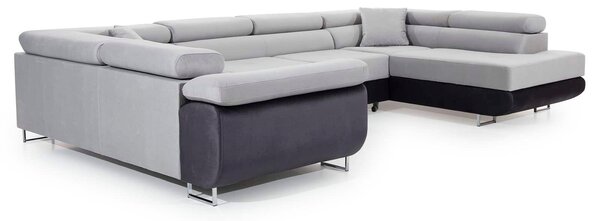 Colțar lemn masiv Formă U Extensibil Lety 340x202cm Personalizabil