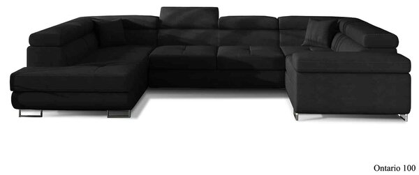 Colțar lemn masiv Formă U Extensibil Lety 340x202cm Personalizabil