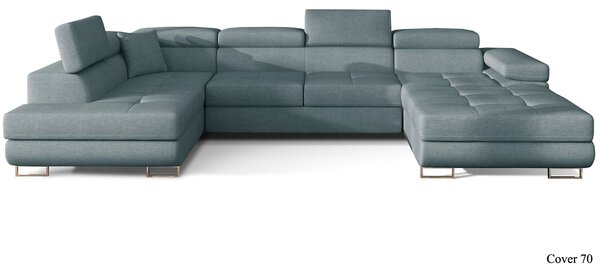 Colțar lemn masiv Formă U Extensibil Roger 345x202cm Personalizabil
