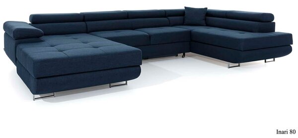 Colțar lemn masiv Formă U Extensibil Roger 345x202cm Personalizabil