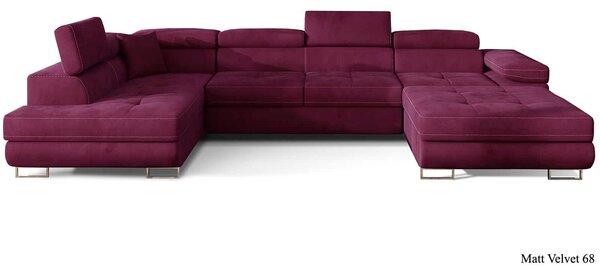Colțar lemn masiv Formă U Extensibil Roger 345x202cm Personalizabil
