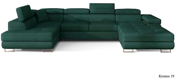 Colțar lemn masiv Formă U Extensibil Roger 345x202cm Personalizabil