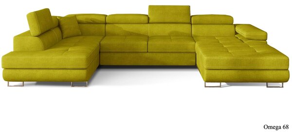 Colțar lemn masiv Formă U Extensibil Roger 345x202cm Personalizabil