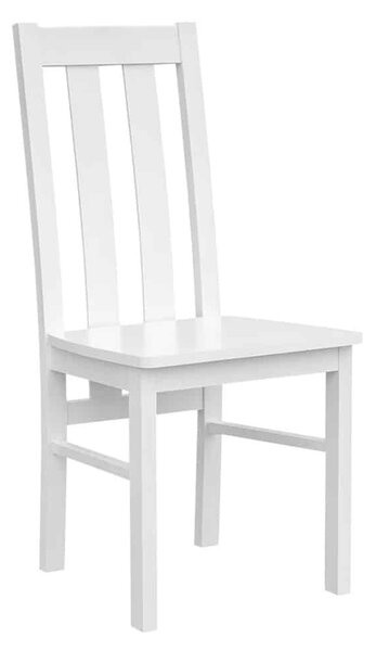Scaun lemn masiv Linea cu Șezut Masiv Model L2 L 43 x A 44 x H 96 cm - Alb