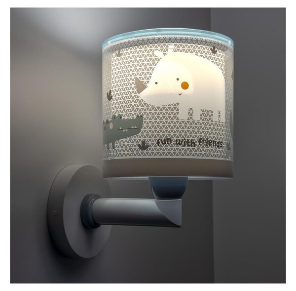 Dalber 60629 - Aplica de perete pentru copii RHICO AND CROCO 1xE27/15W/230V