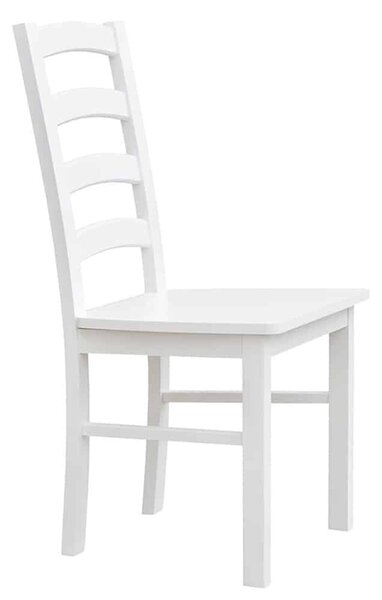 Scaun lemn masiv Linea cu Șezut Masiv Model L1 L 43 x A 44 x H 94 cm - Alb