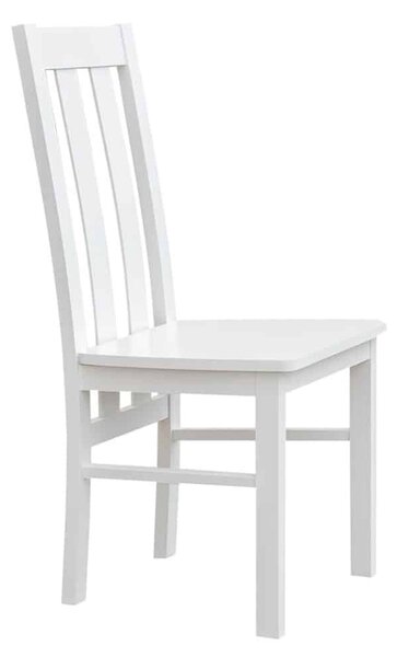 Scaun lemn masiv Linea cu Șezut Masiv Model L2 L 43 x A 44 x H 96 cm - Alb