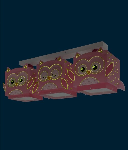 Plafonieră pentru copii Dalber 64483 LITTLE FRIENDS 3xE27/15W/230V