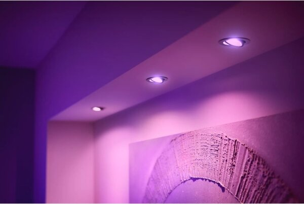 SET 3x corp de iluminat LED RGBW încastrat dimabil Philips Hue CENTURA 1xGU10/4,2W/230V