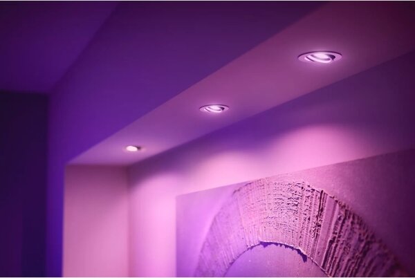 SET 3x corp de iluminat LED RGBW încastrat dimabil Philips Hue CENTURA 1xGU10/4,2W/230V