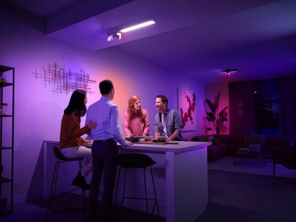 Spot LED RGBW dimabil Philips CENTRIS 3xGU10/4,2W/230V + LED/11W