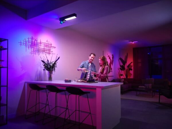 Philips LED RGBW Hue CENTRIS spot reglabil 2xGU10/4,2W + LED/11W