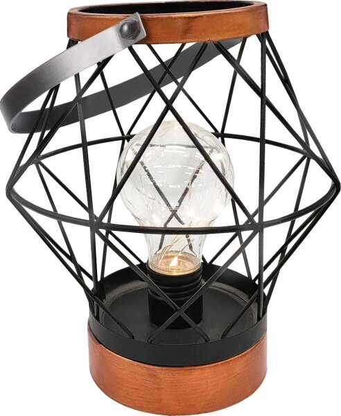 Lampă LED decorativă de masă Solight WO3105 LED/3xAA negru/cupru