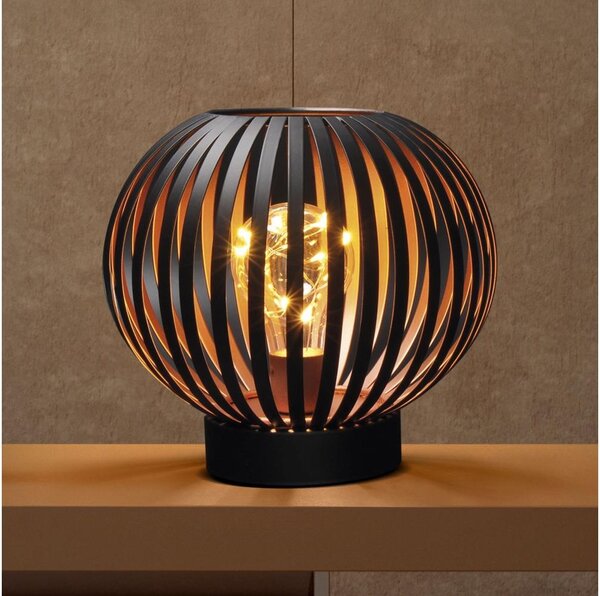 Lampă LED decorativă de masă Solight WO3102 LED/3xAA negru/cupru