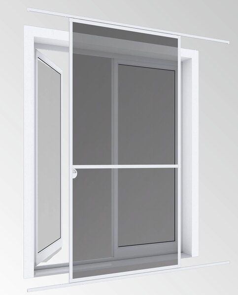 Plasa de tantari pentru usa EXPERT alba 120/240 cm