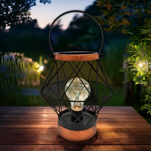 Lampă LED decorativă de masă Solight WO3105 LED/3xAA negru/cupru