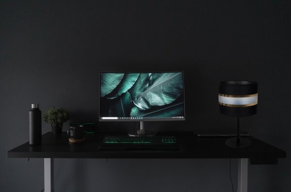 Lampă de masă CORAL 1xE27/60W/230V negru
