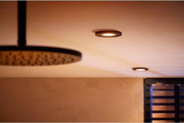 Philips Hue XAMENTO LED RGBW 1xGU10/4,2W IP44 stropní svítidlo koupelna