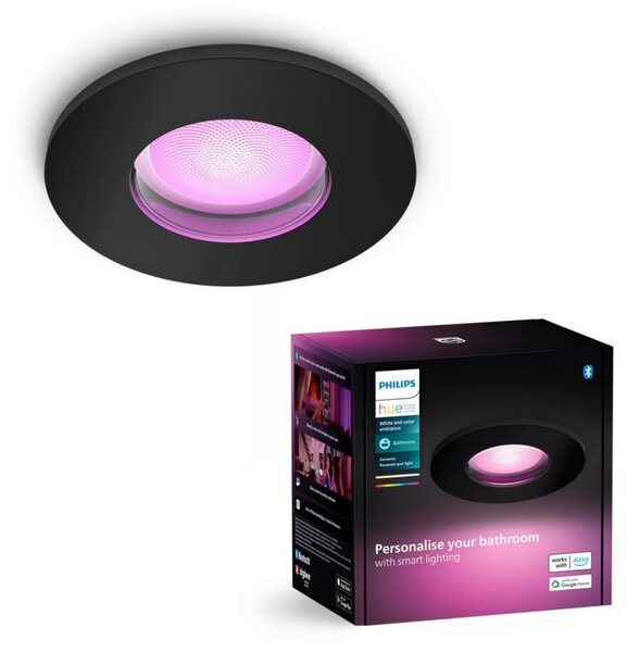 Philips Hue XAMENTO LED RGBW 1xGU10/4,2W IP44 stropní svítidlo koupelna
