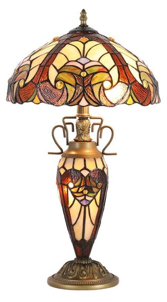 Lampă de masă Prezent 1702 TIFFANY 2xE27/60W + 1xE14/7W/230V