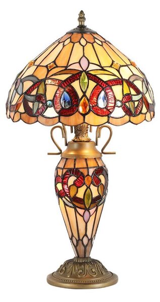Lampă de masă Prezent 1706 TIFFANY 2xE27/60W + 1xE14/7W/230V