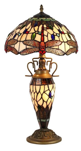 Lampă de masă Prezent 1710 TIFFANY 2xE27/60W + 1xE14/7W/230V