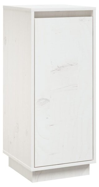 Servantă, alb, 31,5x34x75 cm, lemn masiv de pin