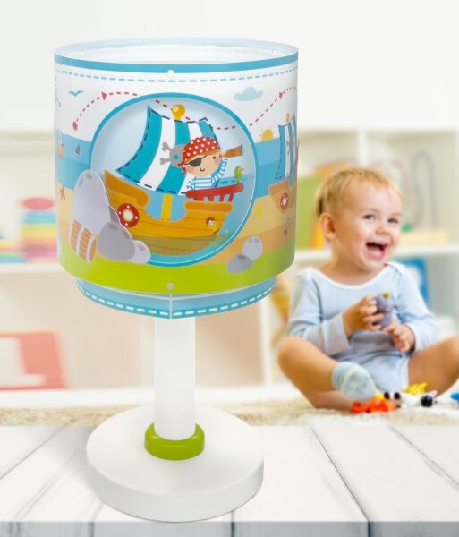 Veioză pentru copii Dalber 60651 PIRATE ISLAND 1xE14/8W/230V