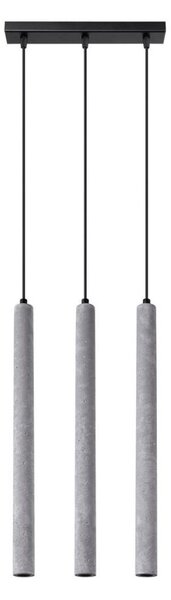 Lustră pe cablu Sollux SL.1272 PASTELO 3xG9/8W/230V beton