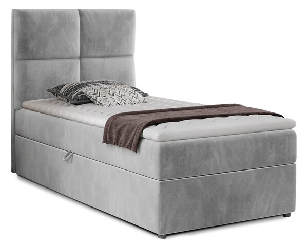 Pat Amarillo 90x200 cu Saltea, Topper, Ladă Depozitare, Personalizabil