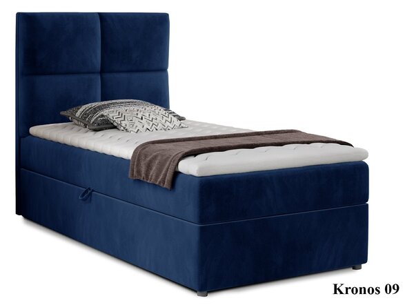 Pat Amarillo 90x200 cu Saltea, Topper, Ladă Depozitare, Personalizabil