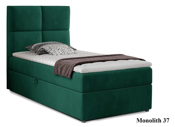 Pat Amarillo 90x200 cu Saltea, Topper, Ladă Depozitare, Personalizabil