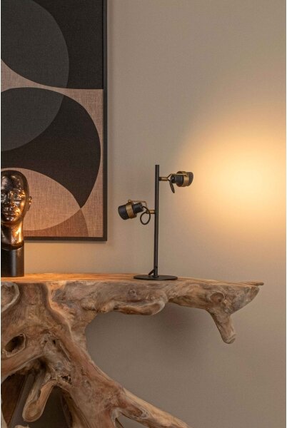 Lampă de masă Lucide 34544/02/30 TUNDRAN 2xGU10/5W/230V negru