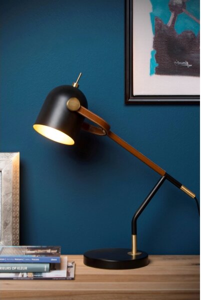 Lampă de masă Lucide 05627/01/30 WAYLON 1xE27/25W/230V negru